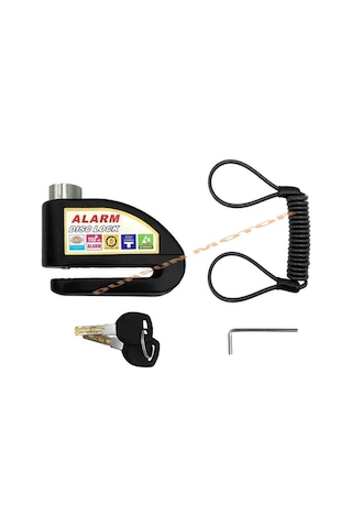 Racing Moto Locks 110 Db Alarmlı Disk Kilidi Siyah