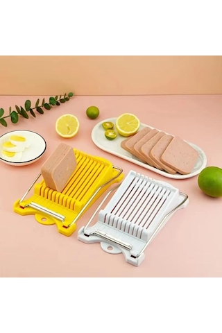 Öğle Yemeği Et Dilimleyici Çok Fonksiyonlu Paslanmaz Çelik Jambon Meyve Sebze Yumurta Peynir Dilimleyiciler Ev Mutfak Kesme Aletleri Yeşil