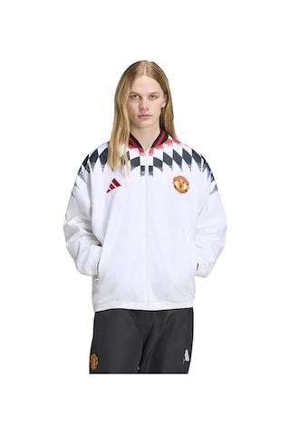 Adidas Erkek Ceket Manchester United Stadium Track Top Kv4348 Beyaz