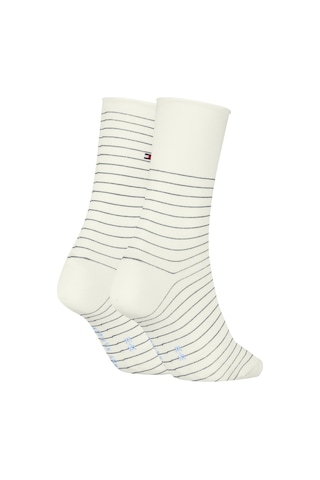 Tommy Hilfiger Th Women Sock 2p Hılfıger Strıpe Kadın Mavi Çorap - S701236455 Mavi