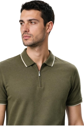Arma Ar-ma Erkek Polo Yaka Tişört Baskisiz Basic Yaka Fermuarli Örme Kumaş Regular Fit %100 Pamuk 30/1 Çift Toplama Penye Pike Y31374356502 Haki-h1