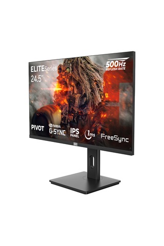 Dragos EliteSeries E245FHD500 24.5" 1 MS 500 Hz FreeSync G-Sync IPS Pivot Oyuncu Monitörü