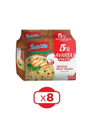 Indomie Spesiyal Hazır Noodle 8'li 5 x 75 G