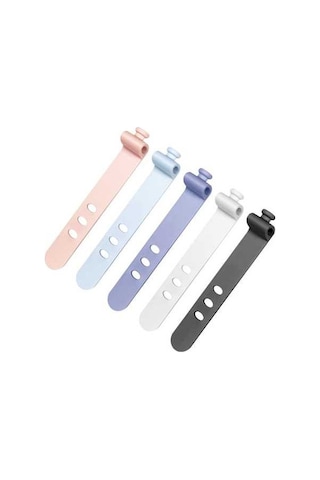 Pazly Yumuşak Ve Usb Silikon Seçeneği Renk Organizatör Kulaklık Kablolu Kabloları İçin Geeroyoo Bağlayıcı Ayarlanabilir Adet 5/10/15 5 - Ag