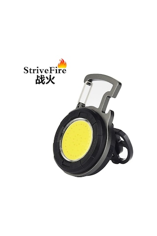 Kosona Alüminyum Çok Fonksiyonlu Anahtar Zinciri Feneri - Led/cob Işık Kaynağı, 800mah Şarjlı Batarya, Ev Ve Dış Mekan Işığı, Taşınabilir Mini Çalışma Lambası Çok Renkli