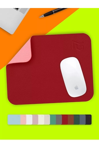 Gimarz Küçük Deri Kırmızı Fare Altlığı 213412120