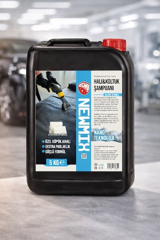 Newmix Halı&koltuk Şampuanı 5 Kg Beyaz Sabun Kokulu Makinede Yıkama Tekli