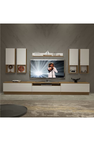 Decoraktiv Trendstyle 8das Mdf Tv Ünitesi Tv Sehpası Pera - Beyaz