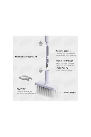Klavye Ve Kulaklık Temizleyici Kit 5 In 1