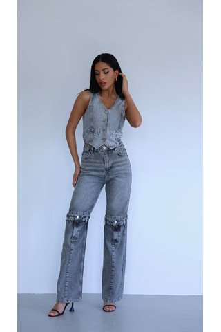 Urban Flex Denim Pantolon Jeans Gri