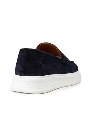 Deery Erkek Hakiki Süet Lacivert Loafer Ayakkabı - 02043mlcvp01
