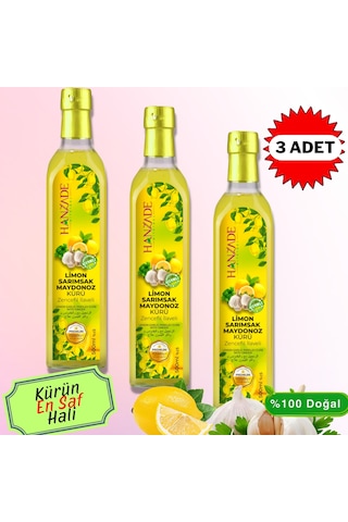 Hanzade Bitkisel Limon Sarımsak Maydanoz Kürü 3 x 500 ML