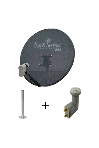 Next 80 CM Delikli 06 Mm. Gri Renk Ofset Çanak Anten 2'li Next 80 CM Delikli 06 Mm. Gri Renk Ofset Çanak Anten 2'li