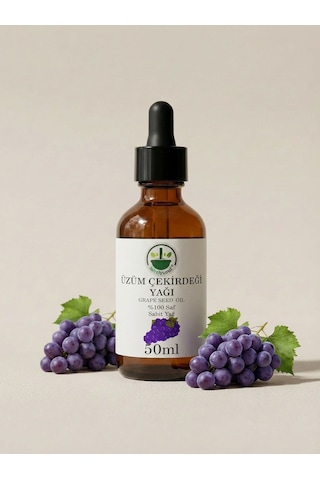 Soğuk Sıkım Üzüm Çekirdeği Yağı Grape Seed Oil Vitis Vinifera Saf Doğal 50 Ml 50 ML