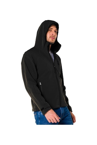 Endüstri Giyim Şensel Softshell Mont Siyah (91E2550) Su Itici Rüzgar Geçirmez
