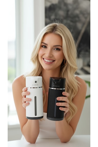 Evo House Otomatik Sensörlü Köpük Sıvı Sabunluk - Şarjlı- Dijital Led Ekran - Duvara Monte - E15 Model Beyaz