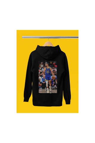 Stil X Stephen Curry Baskılı Kapüşonlu Sweatshırt Siyah-3