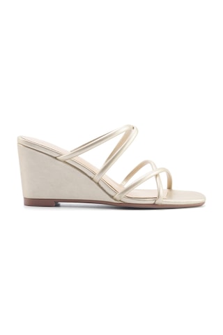 Nine West Jora 5fx Altın Kadın Dolgu Topuk Terlik 000000000101928851 Altın