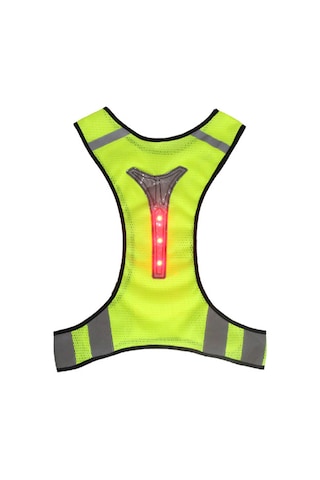 Led Reflektörlü Bisikletçi Motorcu Neon Scooter İkaz Yeleği Sarı - Turuncu