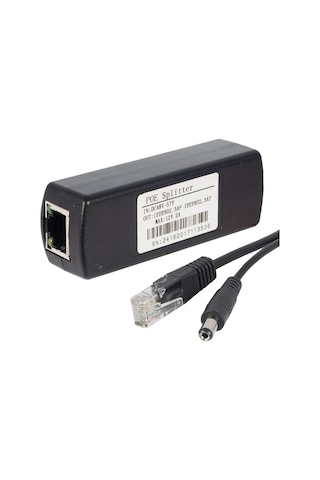 Powermaster Ip Kamera Poe Kablosu Aktif Poe Splitter (In:Dc 48-57 V Out:Ieee 802.3 Af-Max:12 V 2 A) Powermaster Ip Kamera Poe Kablosu Aktif Poe Splitter (In:Dc 48-57 V Out:Ieee 802.3 Af-Max:12 V 2 A)