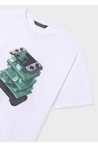 Mayoral Erkek Çocuk T-shirt 6033 Beyaz