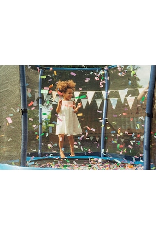 Plum File Korumalı Trambolin - 7 Ft - Mavi Çok Renkli