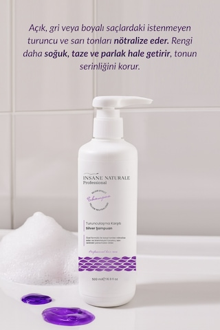 Turunculaşma Karşıtı Mor Şampuan Silver Şampuan 500 Ml
