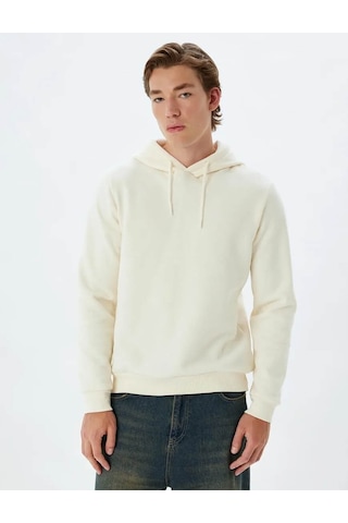 Koton Erkek Sweatshirt Ekru 5wam70001mk 25ky59000107 Y5915 Ekru