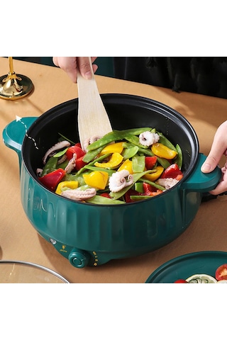 Suntek Makarna Yumurta Için Elektrikli Pişirme Pot Yeşil