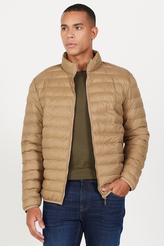 AC&Co / Altınyıldız Classics Erkek Vızon Standart Fit Normal Kesim Dik Yaka Mont VIZON