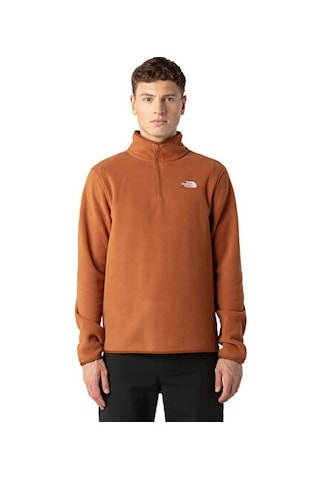 The North Face M Glacier Fleece 1/4 Zip Jacket Kadın Outdoor Parka Nf0a8d0qboe1 Kırmızı Kırmızı