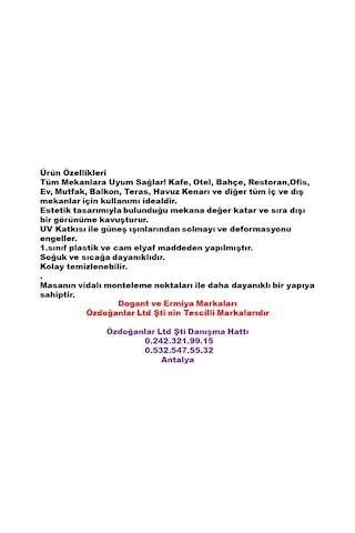 Ozdoganlaravm Ahşap-Werzalit 107 Cm Yuvarlak Masa Için Katlanabilir