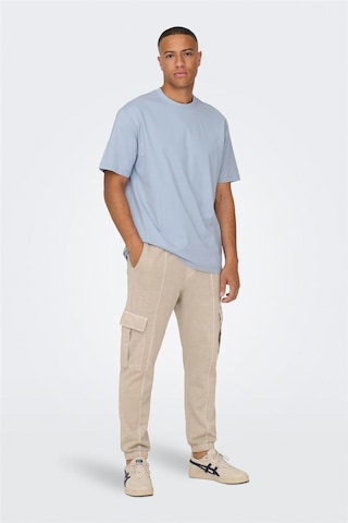 Onsfred Lıfe Rlx Ss Tee Noos Erkek Mavi T-shirt - 22022532
