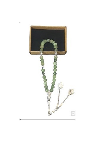 Upeka Hakiki Doğal Taş Zebercet Jade Taşı Tesbih