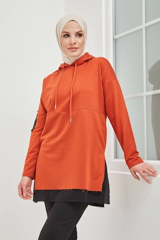 Pamuklu Tunik Pantolon Eşofman Takım TRN2030 Kiremit