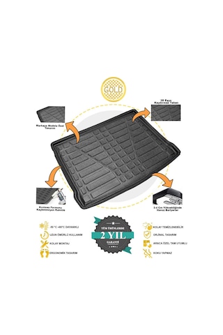Toyota Uyumlu Corolla 3D Bagaj Havuzu Araca Özel 2007-2013 N11.11580
