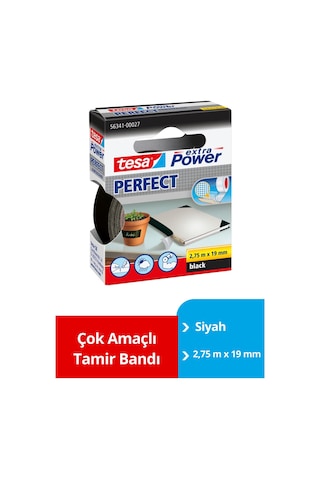 Tesa Ekstra Power Kusursuz Tamir Bandı, Siyah