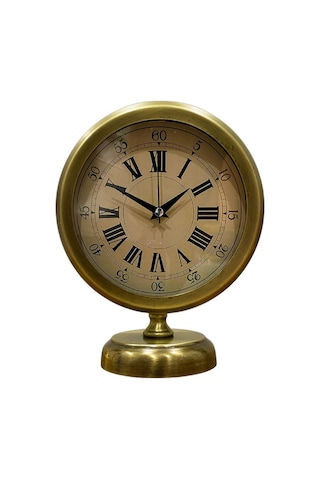 Majestic Time Eskitme 25 X 20 Cm Metal Masa Saati 07 Beyaz