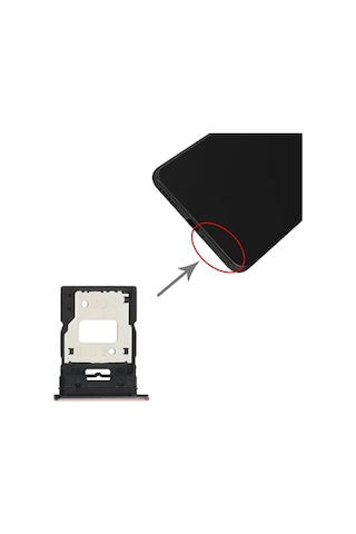 Xiaomi Mi 11 Lite Sim Hafıza Kart Kapağı Tutucu- 5775 Siyah
