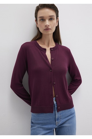 Mavi - Düğmeli Bordo Hırka 1710713-87830 Bordo