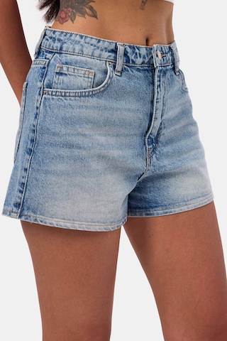 Itsbasic Kadın Mavi 4s6-32 Mom Mini Fit Denim Şort