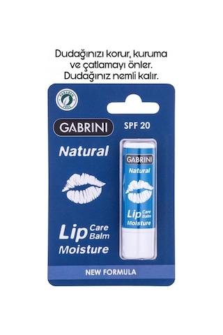 Gabrini Lip Natural SPF20 Dudak Balmı
