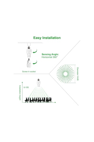 Hareket Sensörü Ampul İle Soket E27 Dönüştürücü 100-240v Led E27