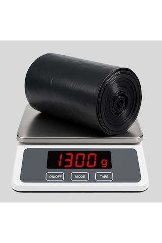 Mulpex Jumbo Boy Siyah Çöp Torbası 80x110 Cm 10 Rulo 13 Kg %2 Dayanıklı Ve Kalın, Ağır Hizmet Geri Dönüşüm