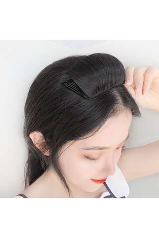 Hangfox Kadınlar İçin Doğal Materyal Kısa Saçlı Saç Takımı, Ön Bölge Saç Eklentisi, Kıvırcık Saç Stili, Hafif Kahve Rengi, Saç Hacmi Artırıcı, Tıraşsız, Taraklı