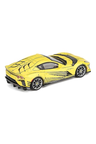 1:64 Ölçek Bbr 2026 Ferrari 812 Competizione Diecast Metal Minyatür Model Araba 5cm