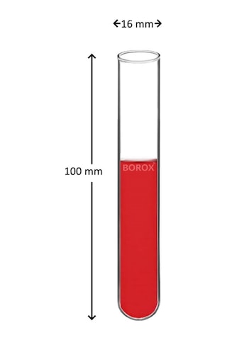 Deney Tüpü Cam 16X100 Mm Test Tube X 20 Adet
