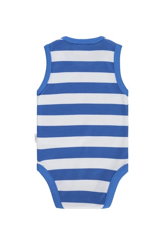 Civil Baby Superman Baskılı 3-18 Ay Çıtçıtlı Badi - Mavi Saks Mavisi