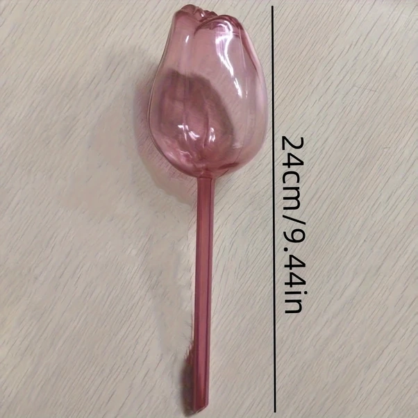 Elmpaly Pembe Lale Sulama Topları 3lü Saksı Bitkileri İçin Dar Ağız Uzun Sulama