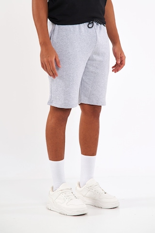 Mmetalic Regular Fit Yanları Cepli Rahat Kesim Erkek Şort 001 Gri